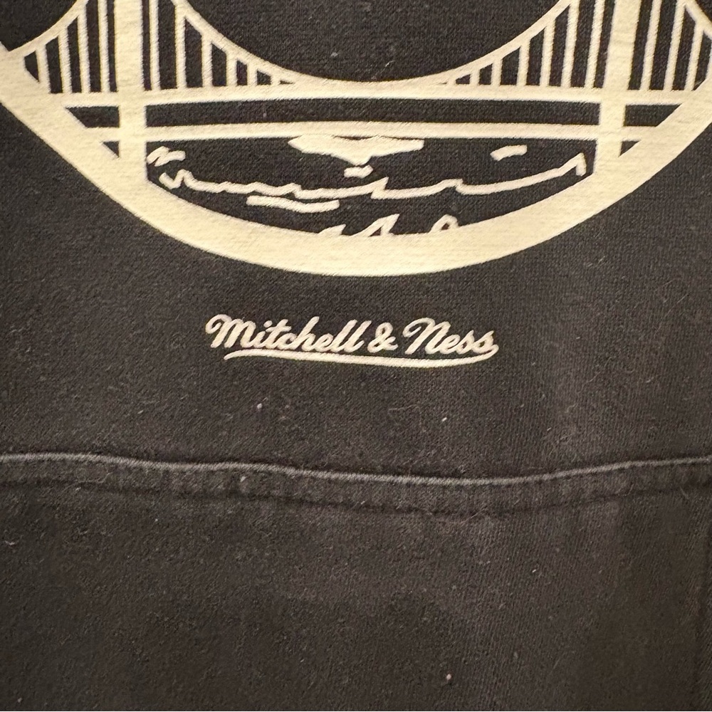 Mitchell & Ness The City Golden State Warriors Hoodie Black Mens Medium - Picture 4 of 6